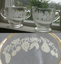 Bartlett-Collins #1500 Cream & Sugar w/ # 850 Decoration