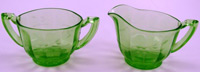 Bartlett-Collins #  87 Creamer and Sugar