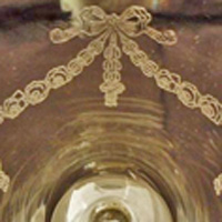 Bryce #500 "Roses & Bows" Needle Etch