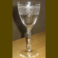 Bryce # 760-1 Goblet w/ Unknown Needle Etch