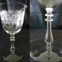 Bryce # 784 Stem w/ Fern Leaf Etch