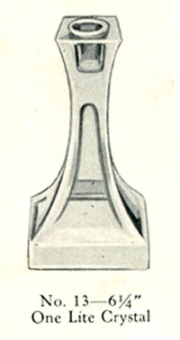 Indiana #  13 Candlestick Catalog Page