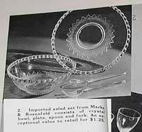 Imported Crystal Salad Set Ad