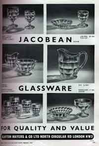Clayton Mayers & Co Ltd.  Jacobean Glassware Ad