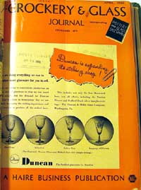 Duncan & Miller Glass Ad