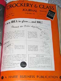 Duncan & Miller Glass "War Brides" Ad