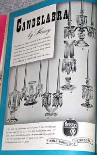 Heisey Candelabra Advertisement