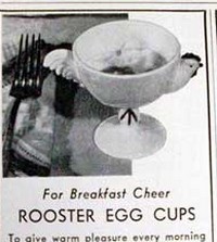 Westmoreland Rooster Egg Cup