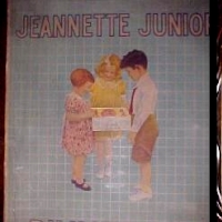 Jeannette Cherry Blossom Child's Dinner Set & Packaging