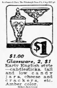 McKee Rock Crystal Advertisement