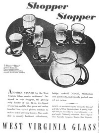 West Virginia Glass Specialty Elite Juice Set Advertisement