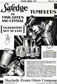 Macbeth-Evans Safedge Tumblers Ad