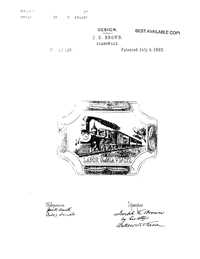 Co-Operative Flint Bread Tray Design Patent D 13020-1