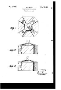 Taussaunt Powder Box Design Patent D 78433-1
