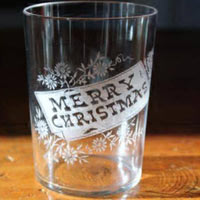Maryland Glass Etching Works # 894 Etched Tumbler