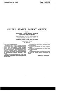 Pitman-Dreitzer Floral Dessert Cup Design Patent D145976-2