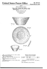 Anchor Hocking Soreno Bowl Design Patent D207727-1