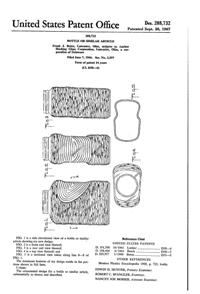 Anchor Hocking Soreno Refrigerator Bottle Design Patent D208732-1
