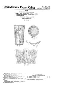 Anchor Hocking Tumbler Design Patent D212108-1 Anchor Hocking Tumbler Design Patent D212108-1
