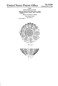 Anchor Hocking Country Estate Bowl Design Patent D219881-1