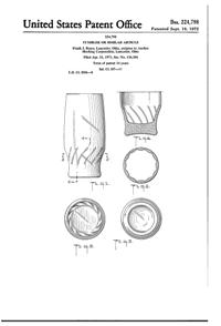 Anchor Hocking Tumbler Design Patent D224798-1 Anchor Hocking Tumbler Design Patent D224798-1