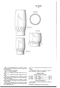 Anchor Hocking Tumbler Design Patent D224798-2 Anchor Hocking Tumbler Design Patent D224798-2