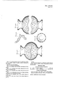 Anchor Hocking # 992 Candle Stax Candle Holder Design Patent D238502-2