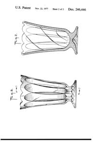 Anchor Hocking Fairfield Vase Design Patent D246446-3
