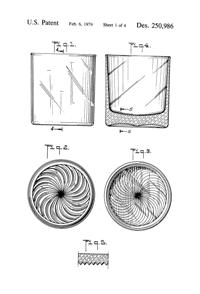 Anchor Hocking Sunburst Tumbler Design Patent D250986-2