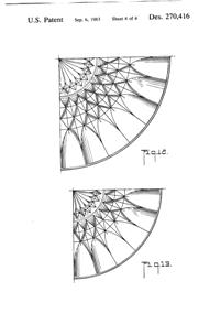 Anchor Hocking Crown Point Plate Design Patent D270416-5