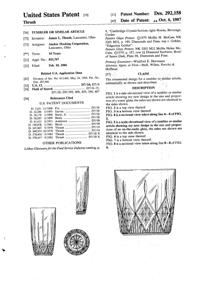 Anchor Hocking Canfield Tumbler Design Patent D292158-1