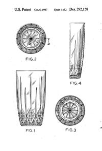Anchor Hocking Canfield Tumbler Design Patent D292158-2
