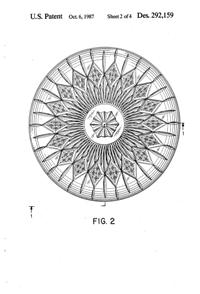 Anchor Hocking Canfield Bowl Cover Design Patent D292159-3