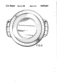Anchor Hocking Fire-King Casserole Design Patent D295819-6