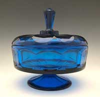 Viking #6710 Covered Candy Dish "Diamond Steeple"