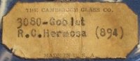 Cambridge # 3080 Stem w/ Hermosa Cutting Label
