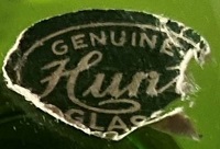Hunt Glass Works Label