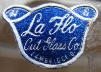 La Flo Cut Glass Label