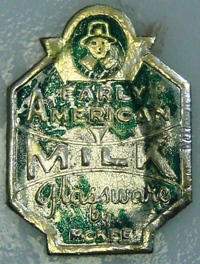 McKee Early American Milk Glassware Label