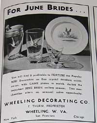 Wheeling Game Birds Ad