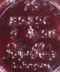 Anchor Hocking Royal Ruby Anchorglass Mark