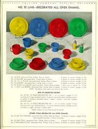 Bartlett-Collins #  92 Enameled Luncheon Set