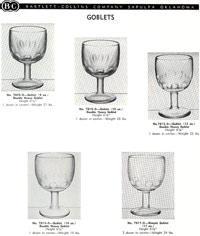 Bartlet-Collins Dimple Goblets