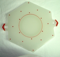 Beaumont Ferlux Handled Tray w/ Dots Decoration