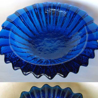 Blenko #6112 Ribbed Bowl