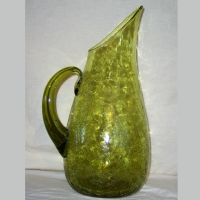 Blenko Crackle Jug