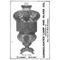 Consolidated Grape & Lattice Lamp Shade Advertisement