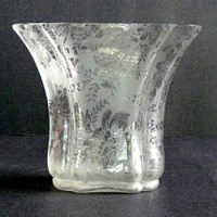 Consolidated #2203 Florentine Vase w/ #21 Etch