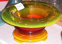 Co-Operative Flint # 476 Sunset Bowl and Base