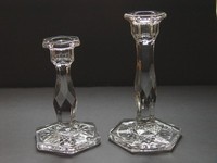 Co-Operative Flint Star Candlesticks